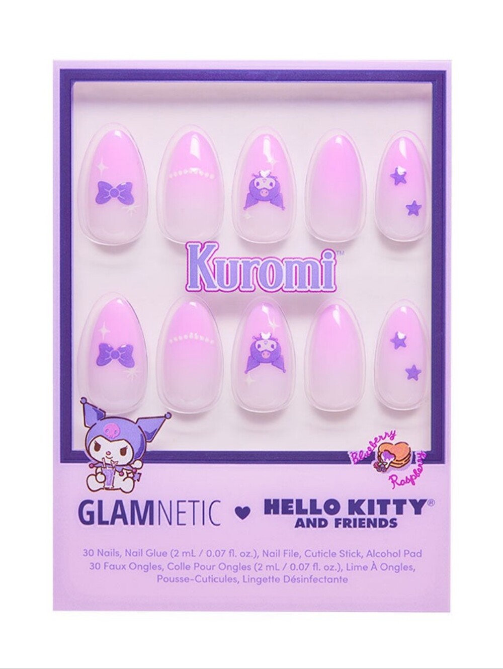 Glamnetic Kuromi Pink Press-On Nails
